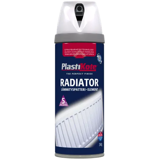 Plasti-kote radiator twist spraymaling hvid