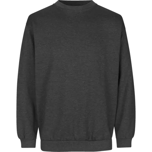 ID klassisk herre sweatshirt grafit melange