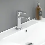 Scanbad overløbsroset t/porcelænsvask 3x3x1,5cm krom