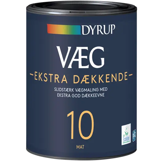 Dyrup vægmaling ekstra dækkende 10 hvid