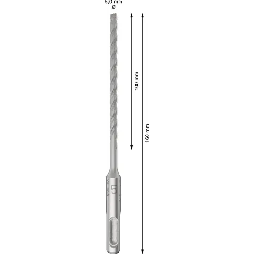 Bosch PRO SDS plus-5X hammerbor, 5x100x160 mm, 10 stk.