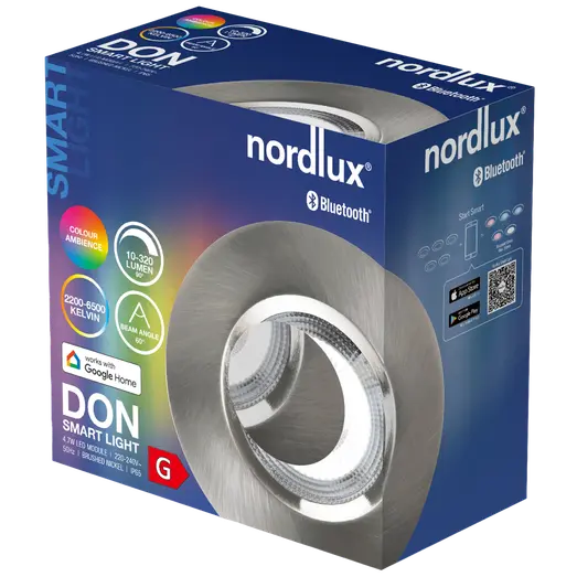 Nordlux Don Smart indbygningsspot 2700-6500 K nikkel