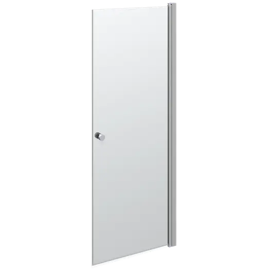 Scanbad brusedør satin/klart glas 200 x 80 cm