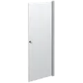 Scanbad brusedør satin/klart glas 200 x 80 cm