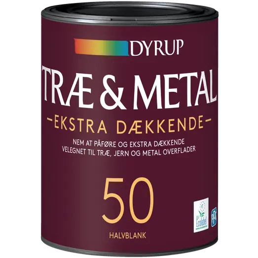 Dyrup træ og metalmaling ekstra dækkende 50 sort