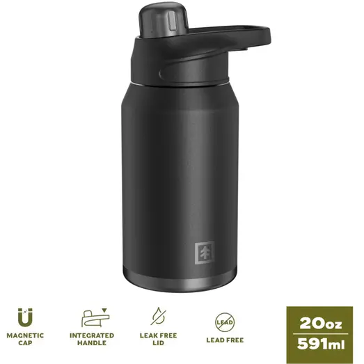 SwissTech flaske 591 ml sort