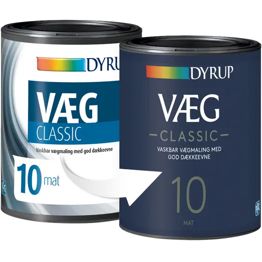 Dyrup vægmaling ekstra dækkende 10 hvid