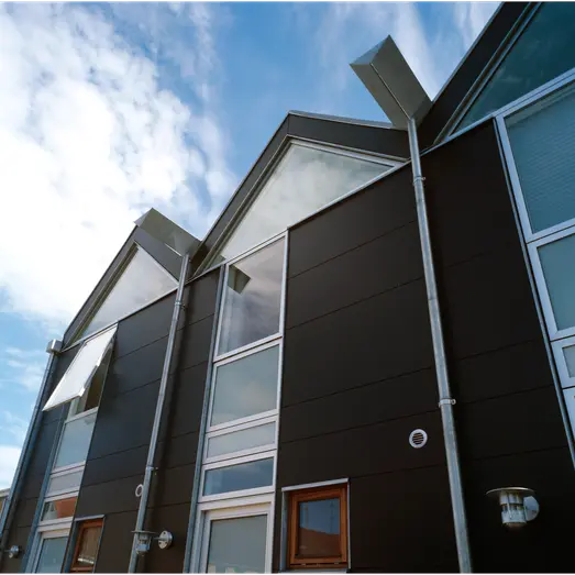 Rockpanel colour facadeplade 8x1200x2500 mm sort RAL9005 