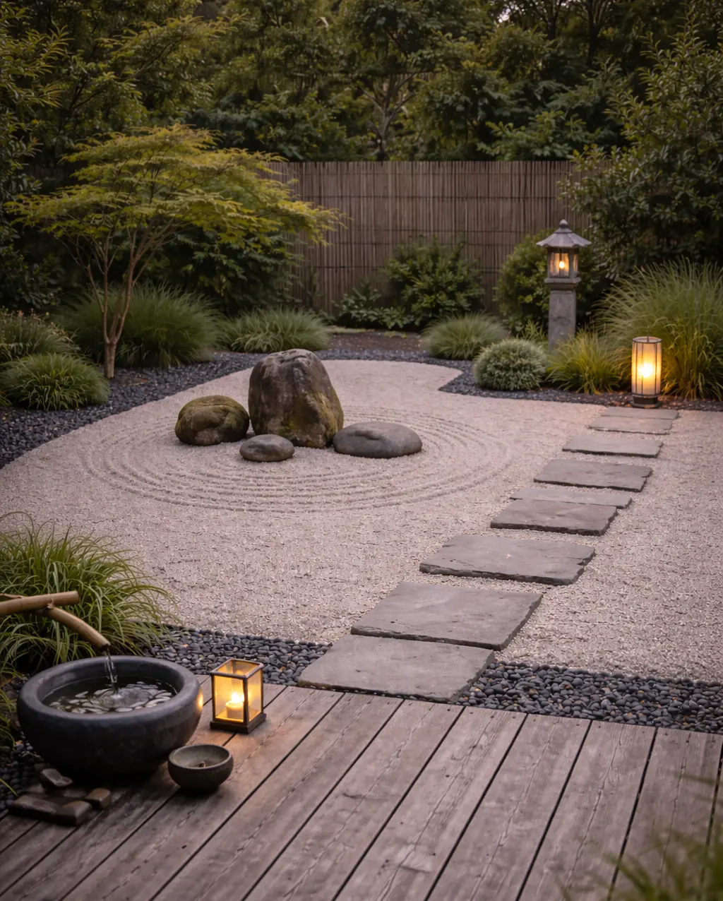 japansk inspireret haverum