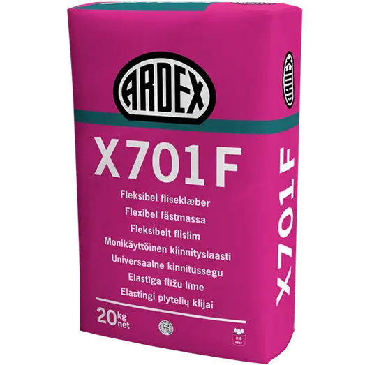 Ardex fliseklæber x 701 F, 20 kg grå