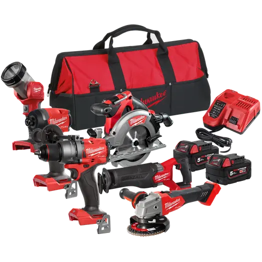 Milwaukee M18 FPP6E3-502B Powerpack el-værktøjssæt