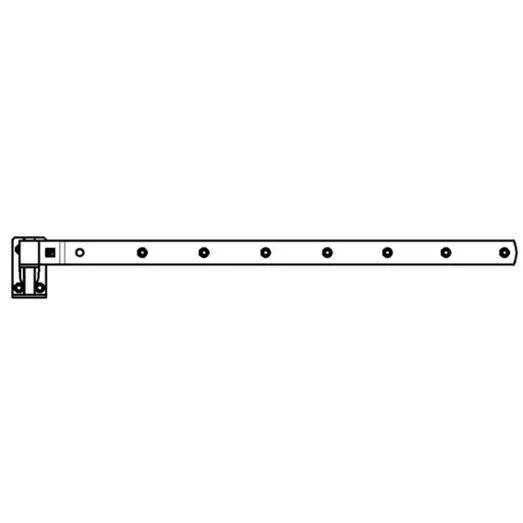 PN stabelhængsel 608x75 mm m/13 mm tap varmforz. 2 stk