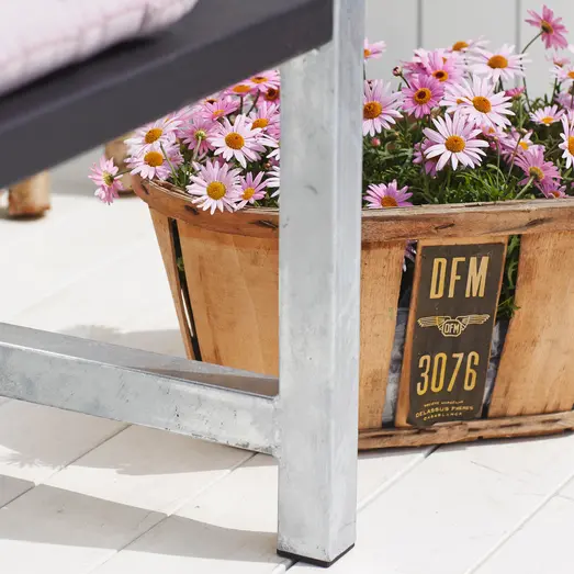 Plus plankebænk med ryglæn 176 cm