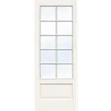 Swedoor sprossedør SP10 glas hvid stående 40x725x2040 mm