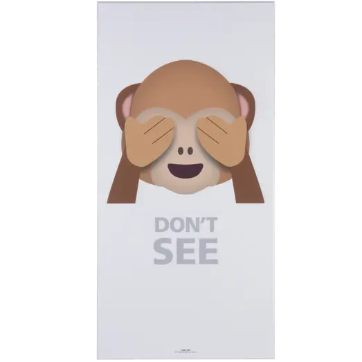 Art-Acoustic akustikbillede Abe Don´t See 9x600x1200 mm hvid