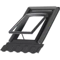 Velux GVO 0059P fredningsvindue m/inddækning, sort 2-lags 54x76 cm