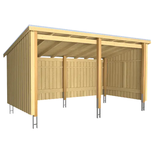 Plus Nordic Multi havehus 9,5 m² 2 moduler med åben front