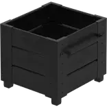 PLUS Cubic blomsterkasse m/fødder 46×50 cm sort