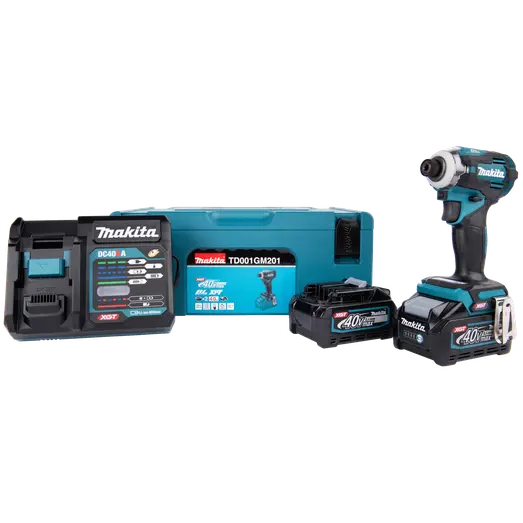 Makita TD001GM201 slagskruetrækker XGT 40V inkl. 2 batterier og lader