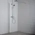 Milobad brusevæg 70x190 cm med klar glas