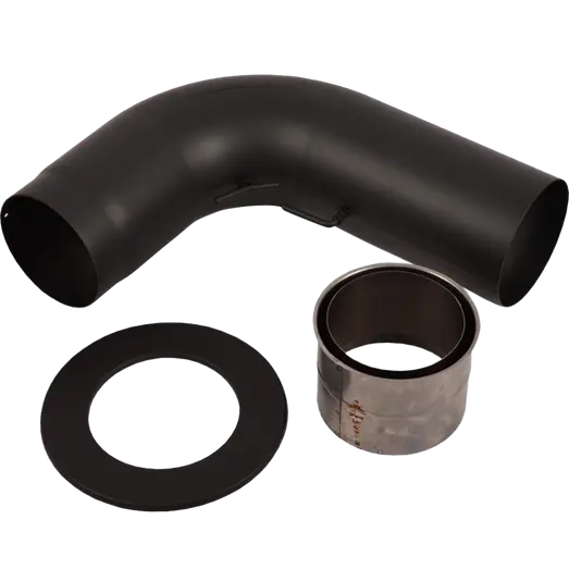 Varde fullform røgrørssæt sort, 90°