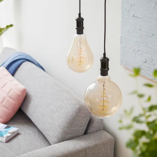 Philips Smart WiZ white LED pære E27 6,7W mega globe guld