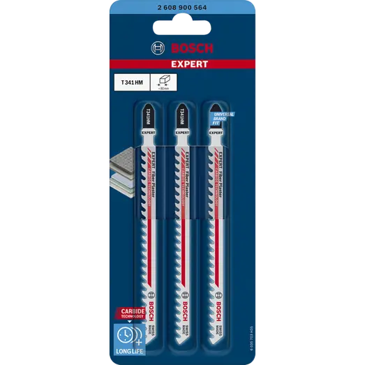 Bosch Expert T341 HM fiber plaster stiksavklinge 132 mm 3 stk