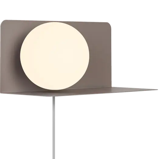 Nordlux Lilibeth væglampe E14 lysebrun