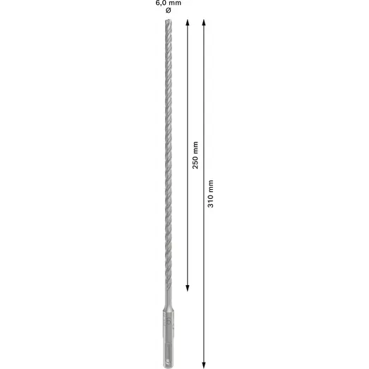 Bosch PRO SDS plus-5X hammerbor, 6x250x310 mm 