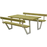 Plus Wega bord/bænkesæt med 2 ryglæn 177 cm