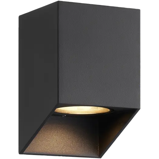 Nordlux Nico Square udendørs væglampe GU10 sort