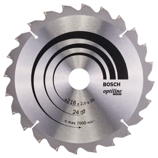 Bosch optiline wood rundsavsklinge Ø216 mm 24T