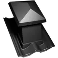 Ibf Dobbelt-S Udluftningshætte, 420X332 Mm, Sort.
