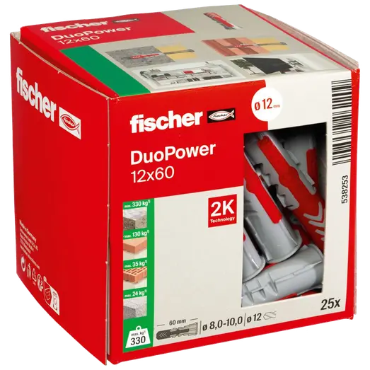 Fischer universaldybel duopower 12x60 25 stk