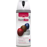 Plasti-Kote twist spraymaling 400 ml mat hvid