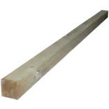 Tømmer ru stolper trykimprægneret 97x97 mm