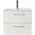 Badskab Milano 2 skuffer m/vask hvid, 60 cm