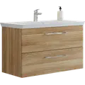 Scanbad vaskeskab m/marbelle vask 100cm varm eg