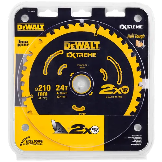 DeWALT DT20432-QZ extreme rundsavsklinge Ø210x30 mm