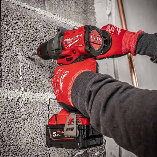 Milwaukee M18™ Fuel™ FDP3-502X slagboremaskine 2x5,0Ah batteri/lader og HD boks