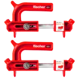 Fischer hiddenfast fixtainer med 2 guides inkl. bits