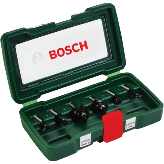 Bosch overfræsersæt HM Ø8 mm m/6 dele