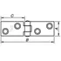 PN Bach Flaps bladhængsel 19x70x32 mm prægalvaniseret