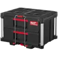 Milwaukee packout kuffert med 2 skuffer