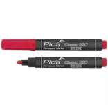 PICA permanent marker 1-4 mm rund spids rød