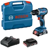 Bosch GSR 18V-45 inkl. 2x2,0 Ah batteri og lader