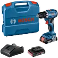 Bosch GSR 18V-45 inkl. 2x2,0 Ah batteri og lader