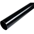 Plastmo nedløbsrør 75mm x 3m stål sort