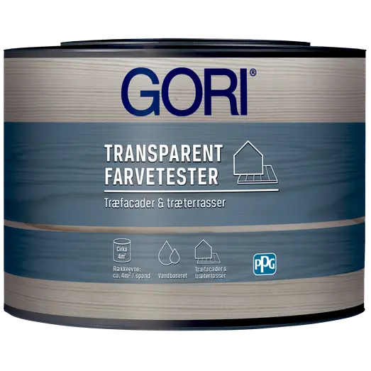 GORI udendørs transparent farveprøve 0,38 L