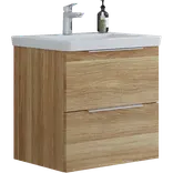 Scanbad Multo badmøbel m/Lazuli vask, 2 skuffer varm eg